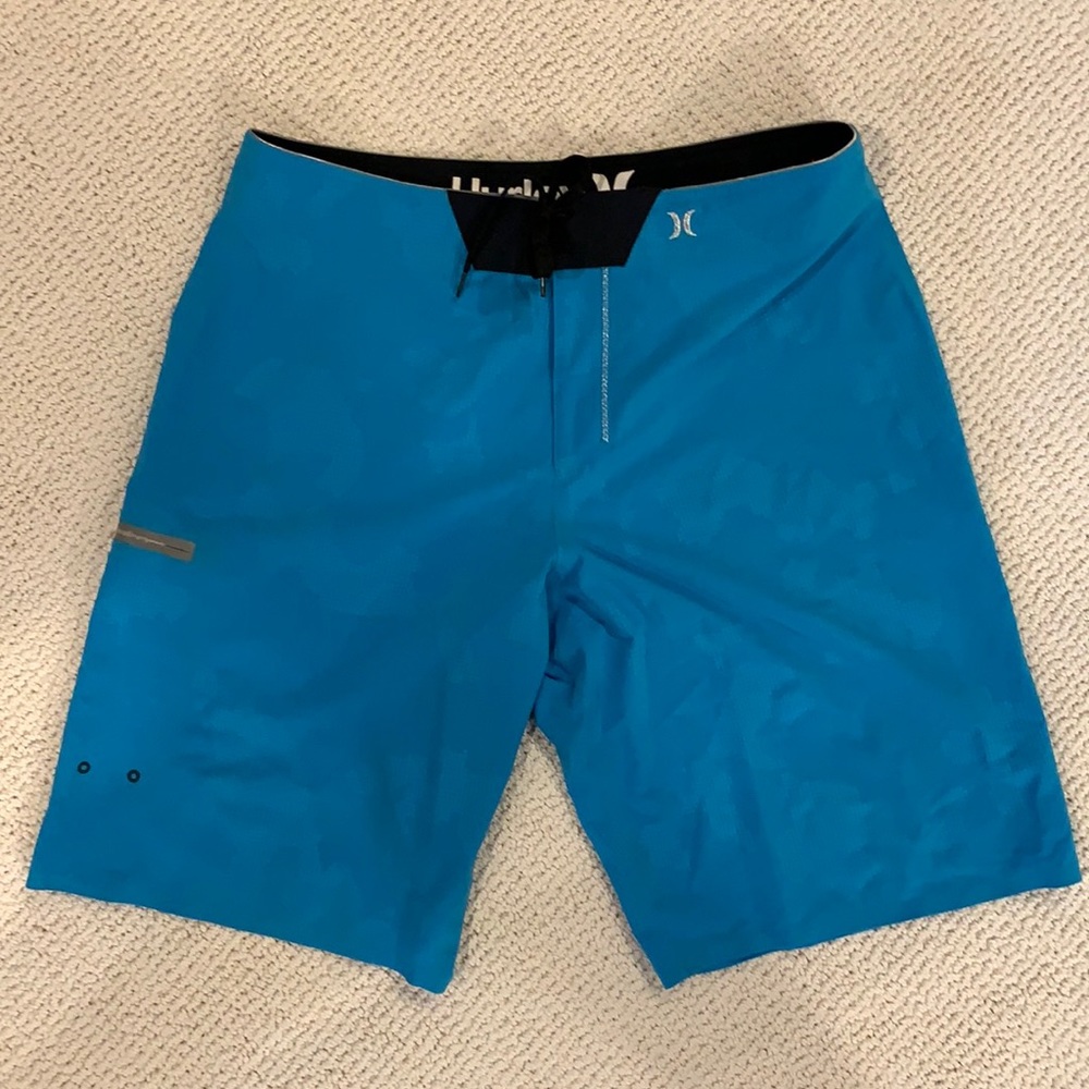 Hurley Phantom Board Shorts (Teal Blue, 34)